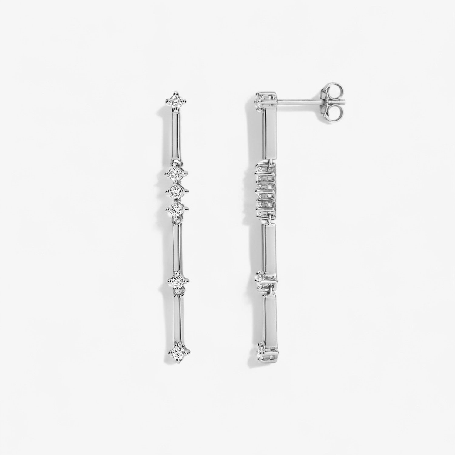 Celeste Dangle Drop Diamond Earrings