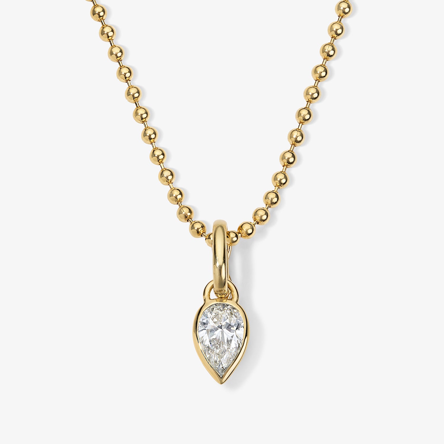 Margot Diamond Pear Bezel Charm