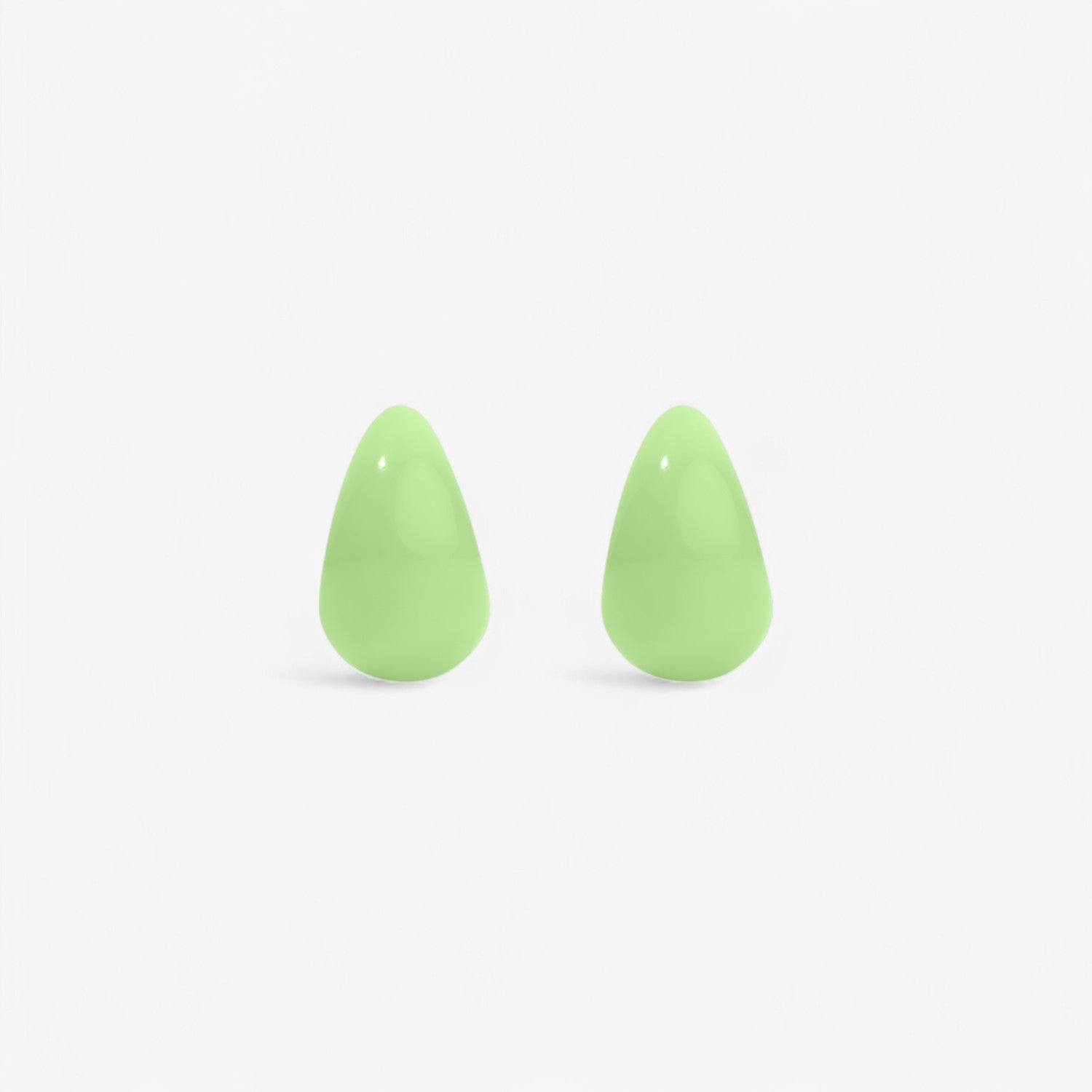 Poppy Enamel Tear Drop Huggie