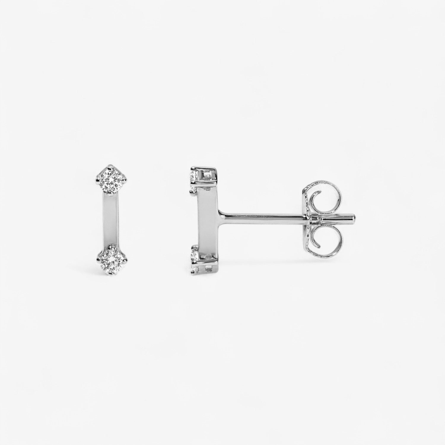 Celeste Petite Diamond Bar Stud