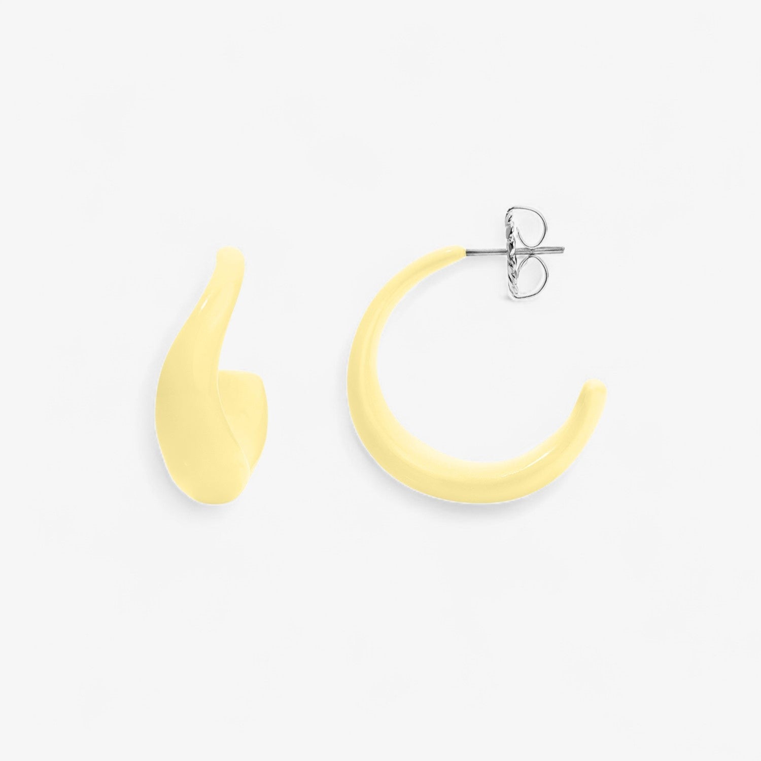 Poppy Enamel Wave Hoop