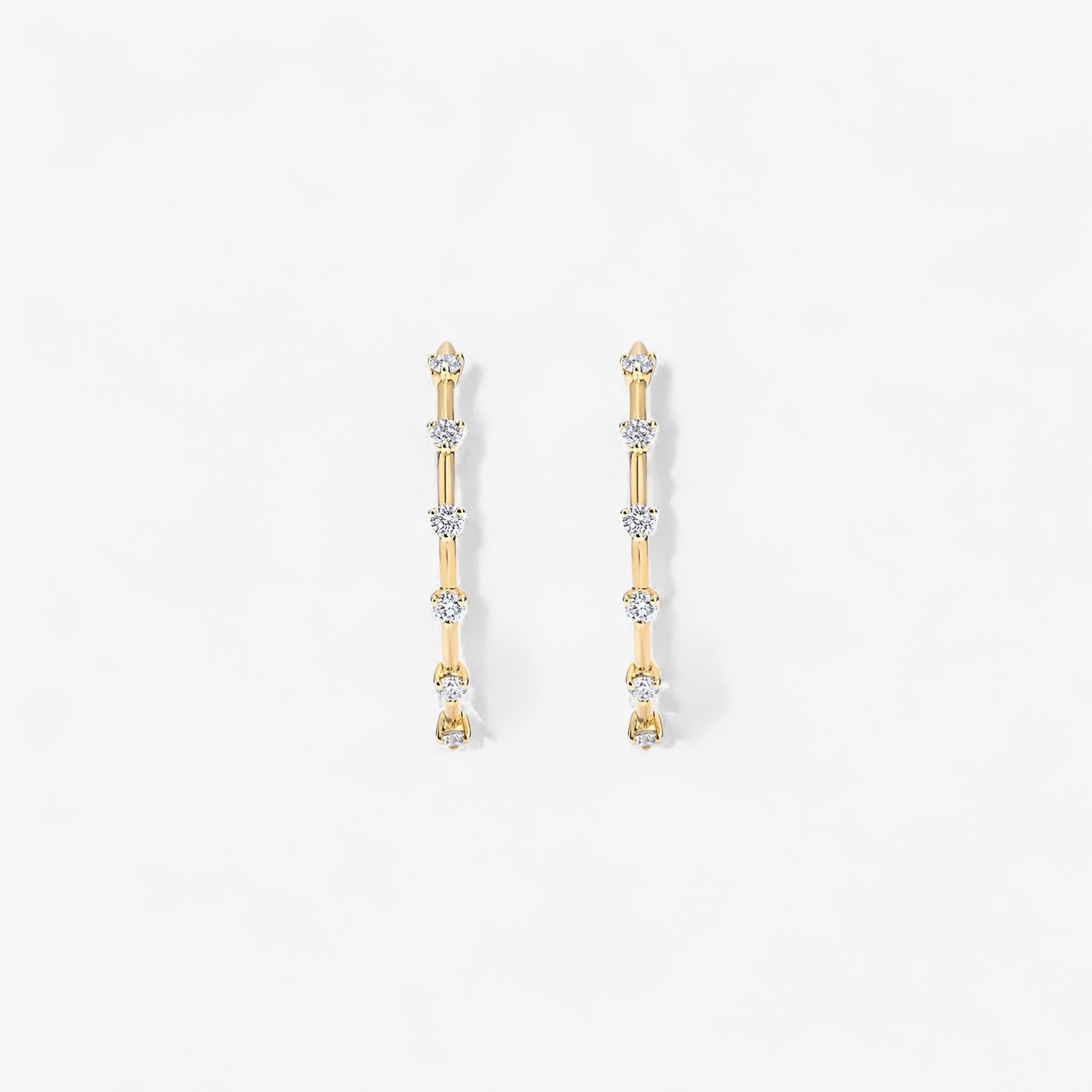Celeste Petite Diamond Hoop Earrings