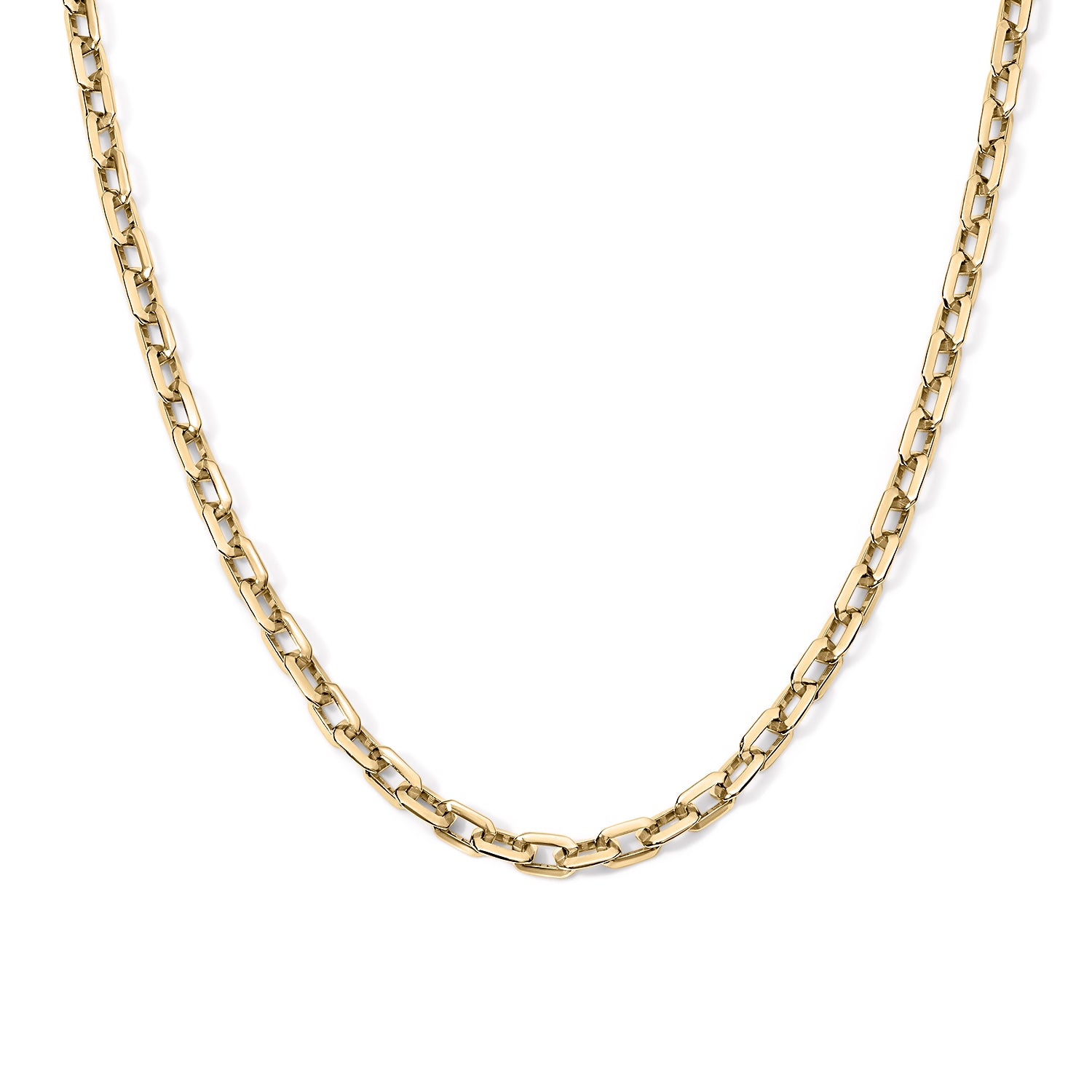 Men's Octagon Long Link Fancy Necklace