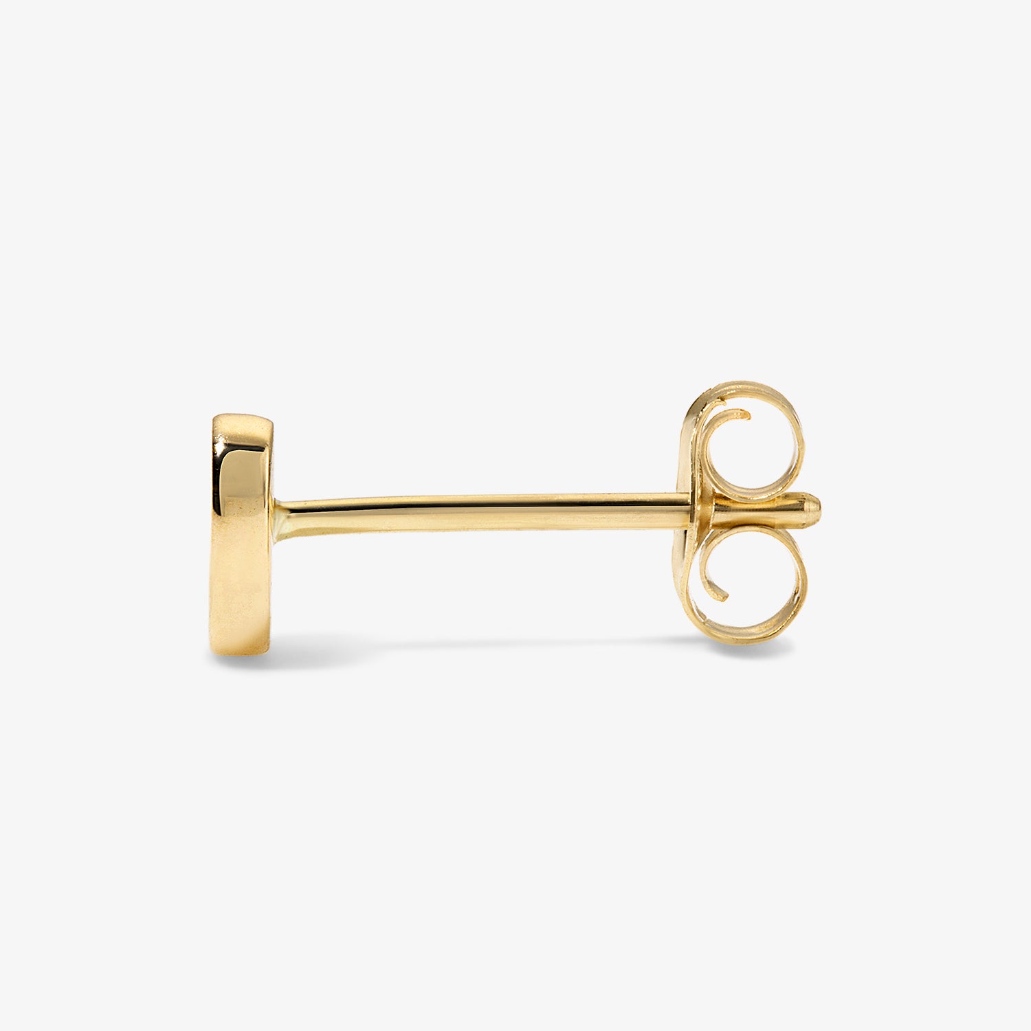 Mini Gold Block Number Studs