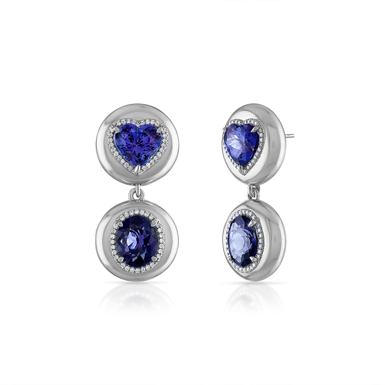 Large Candy Button Drop Earrings