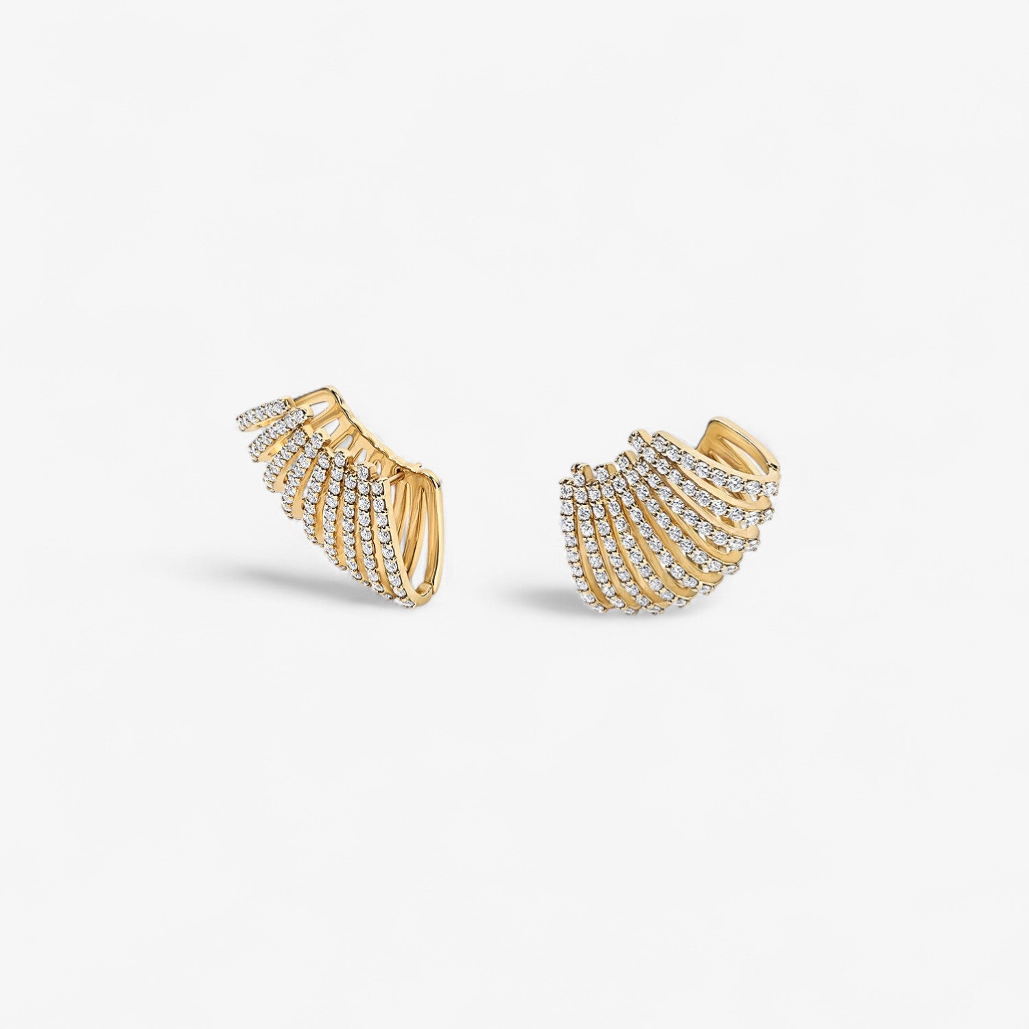 Astrid Diamond and Gold Crawler Earring