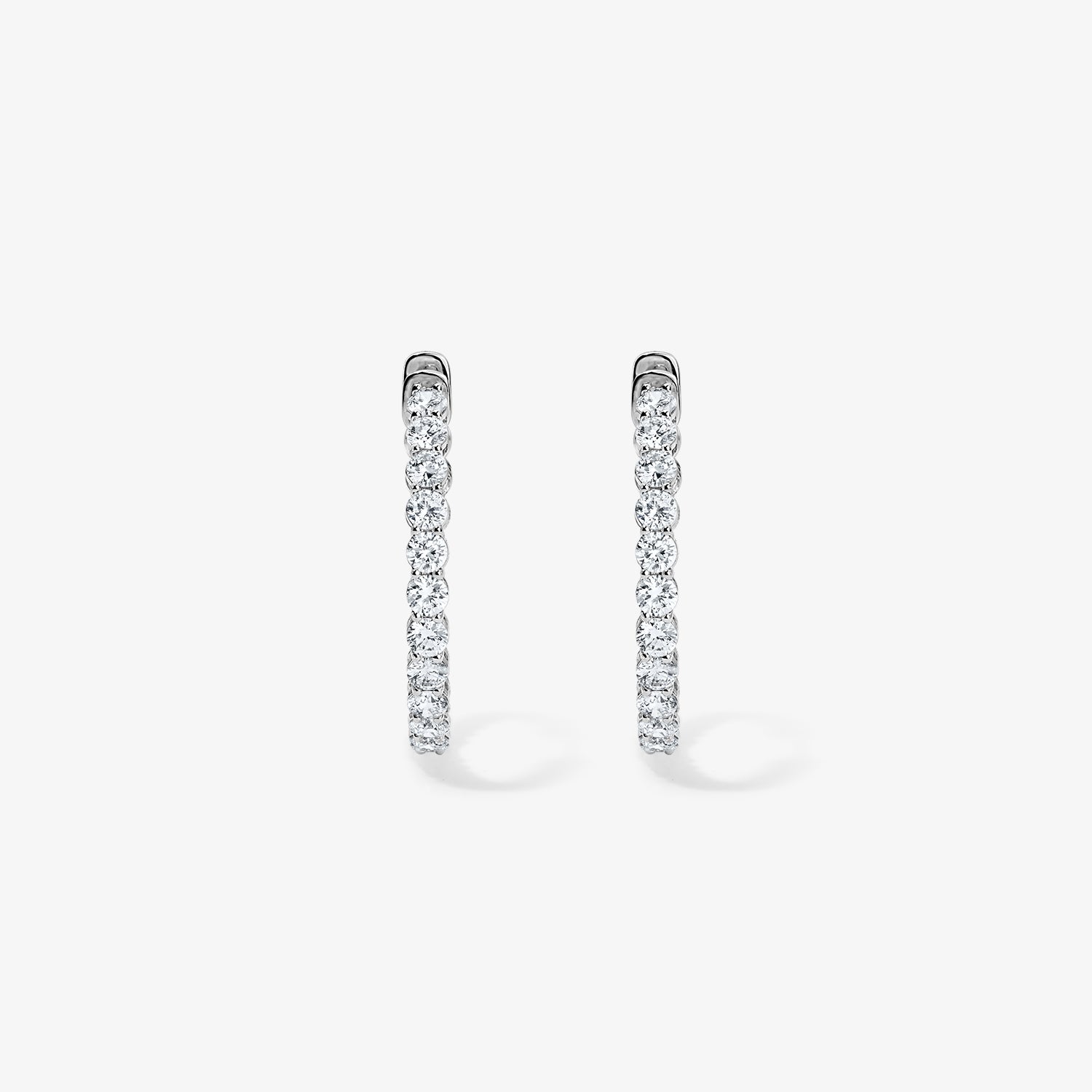 Signature Diamond Hoop Earrings