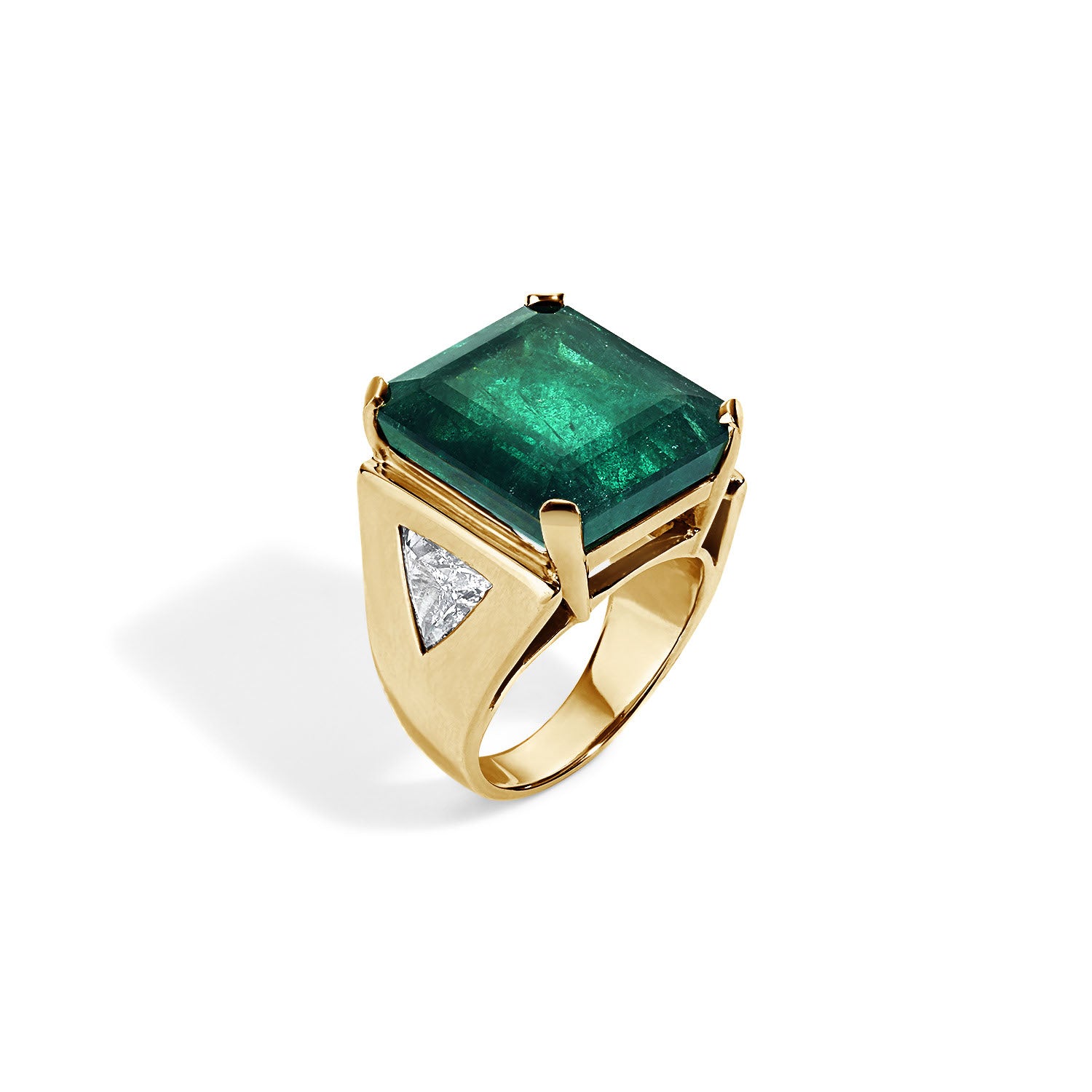 Vintage Emerald Cut Emerald Ring