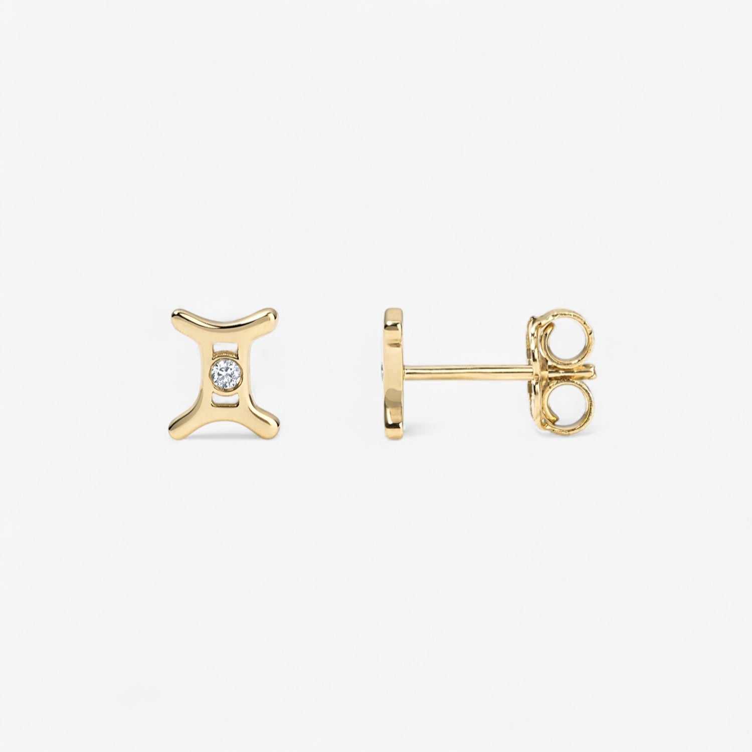Small Zodiac Stud Earring