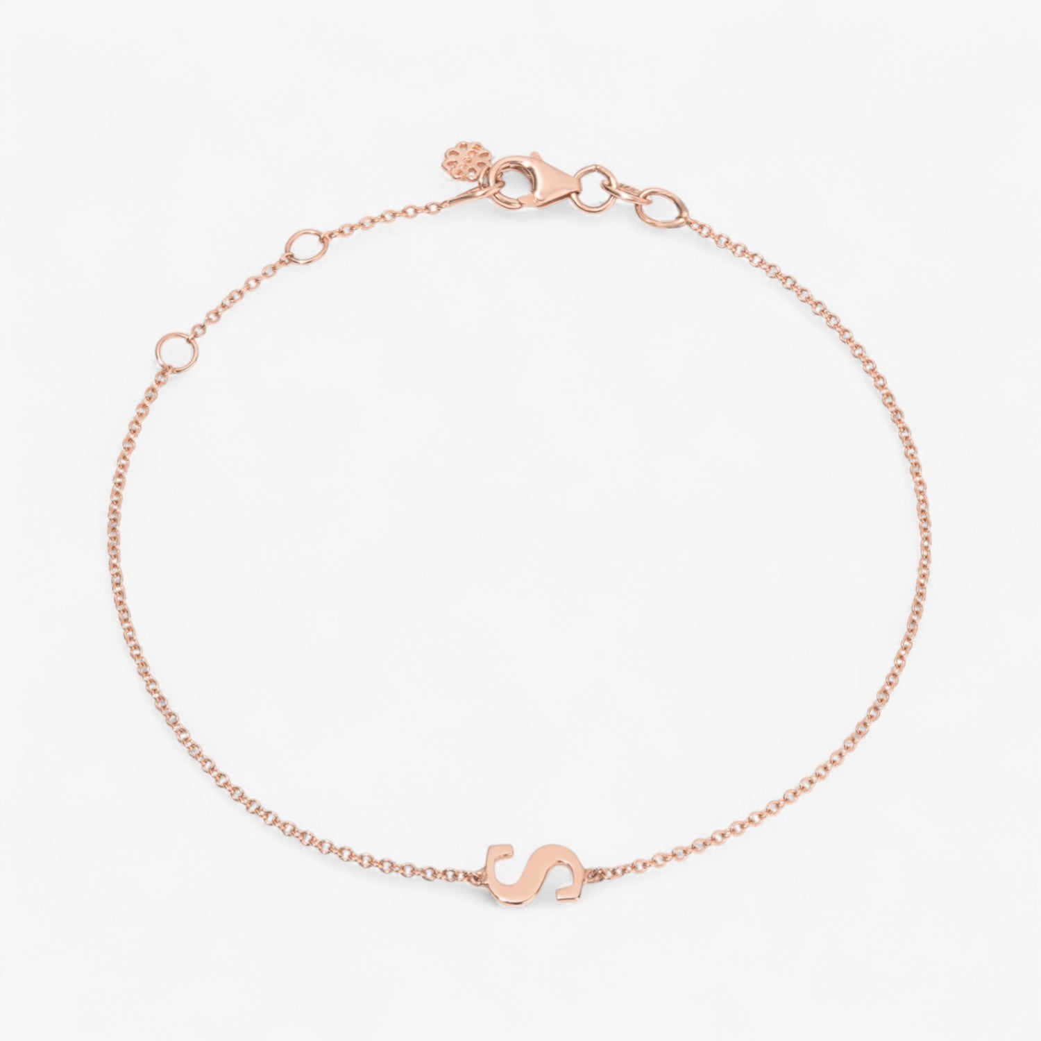 Small Gold Initial Bracelet