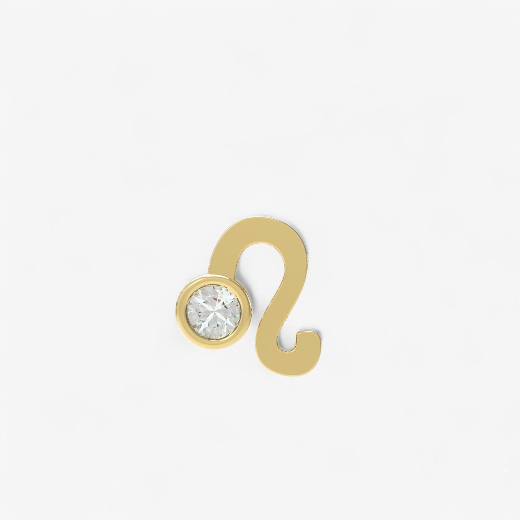 Small Zodiac Stud Earring