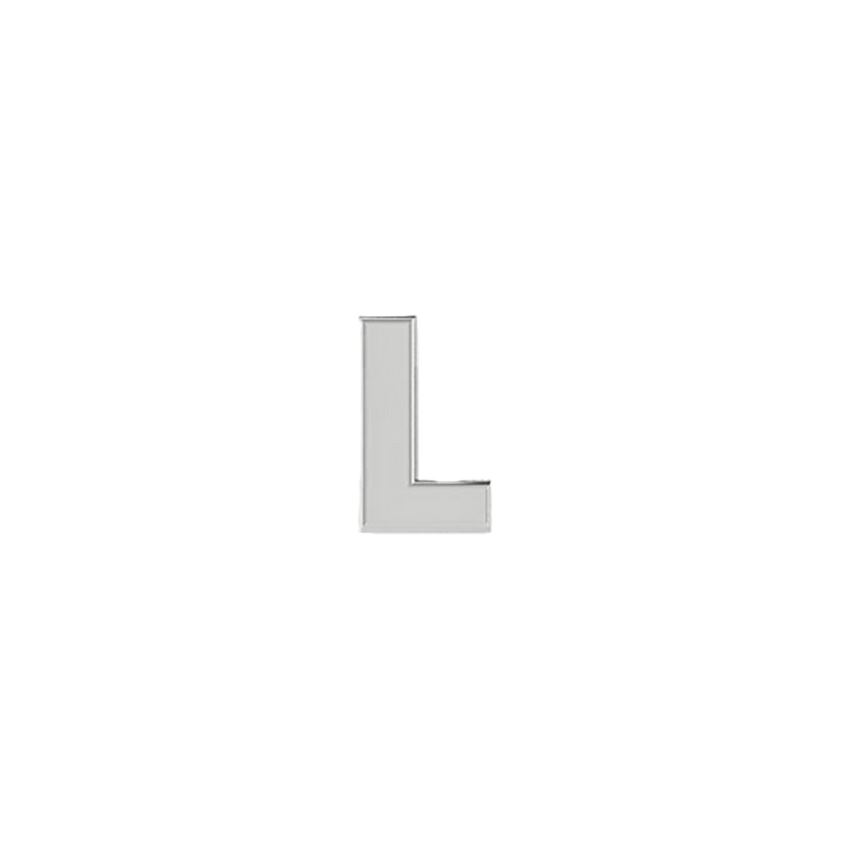 Petite Slider Solid Letter L Charm