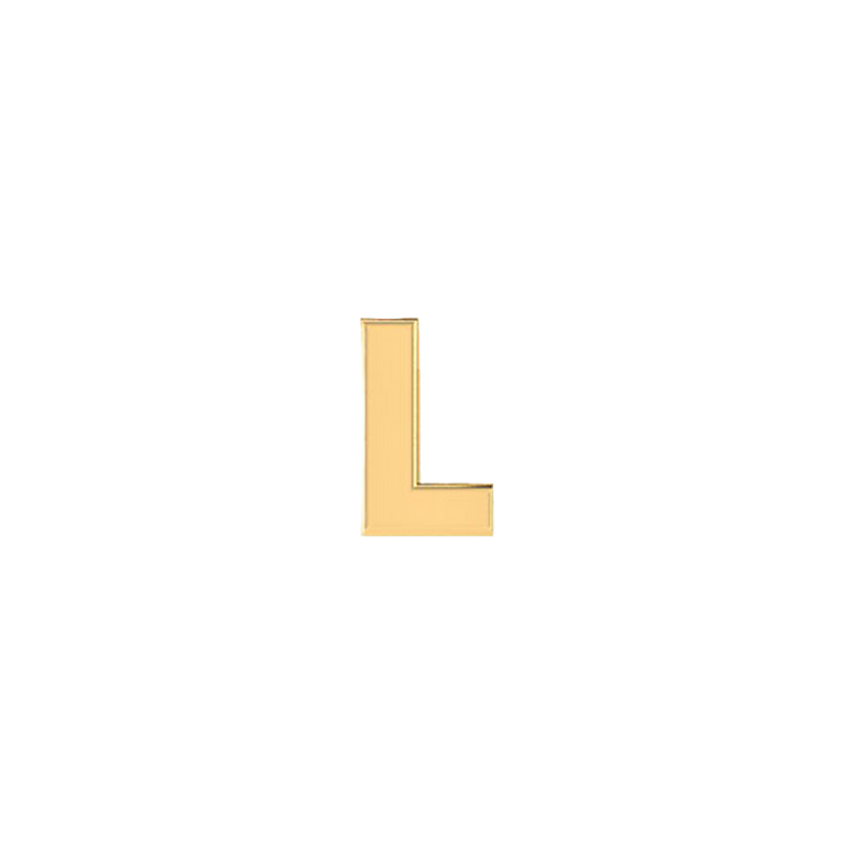 Petite Slider Solid Letter L Charm