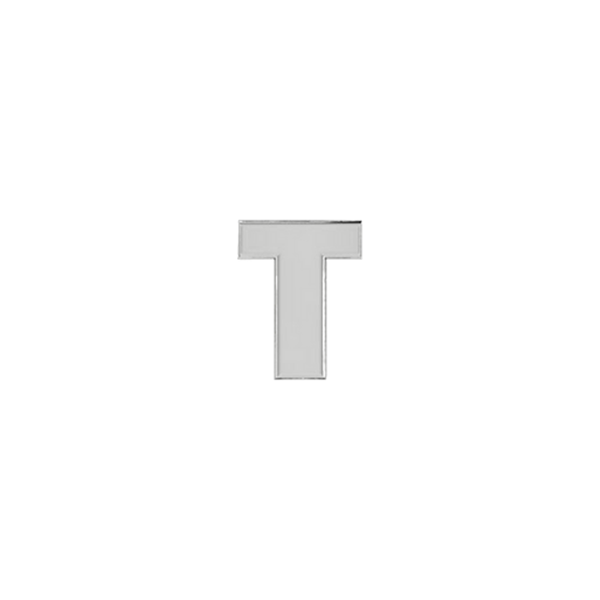 Petite Slider Solid Letter T Charm