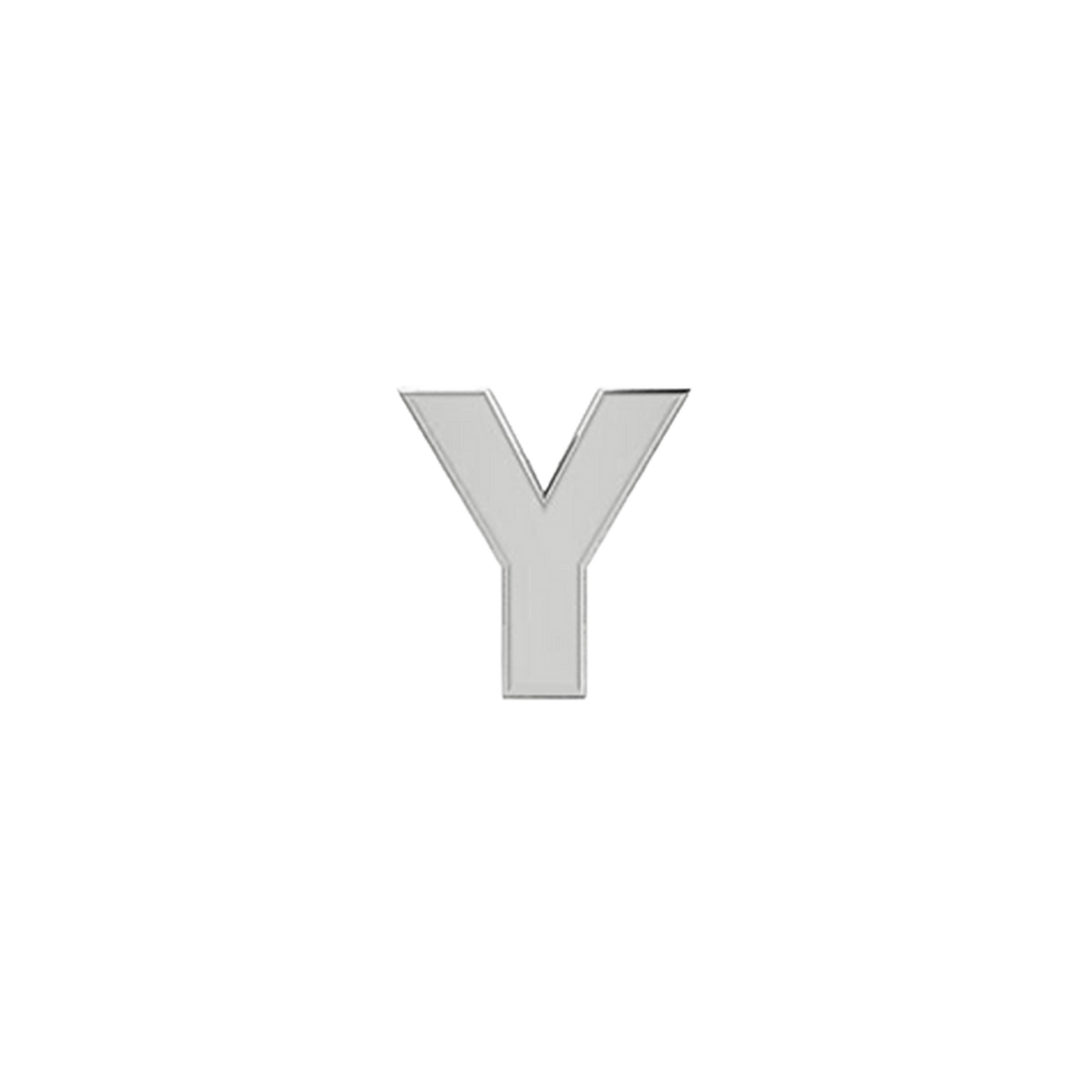 Petite Slider Solid Letter Y Charm