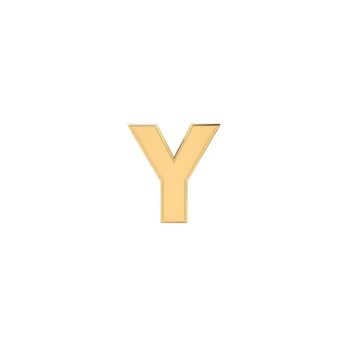 Petite Slider Solid Letter Y Charm