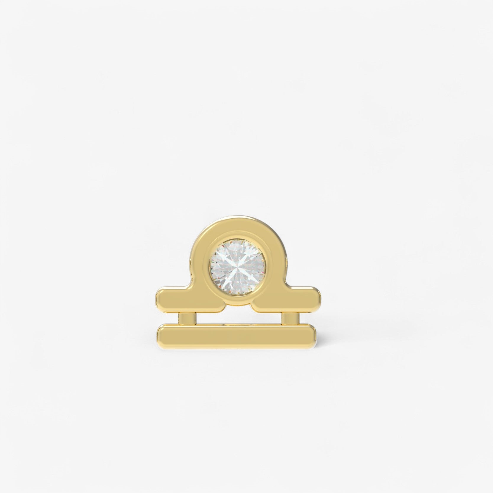 Small Zodiac Stud Earring