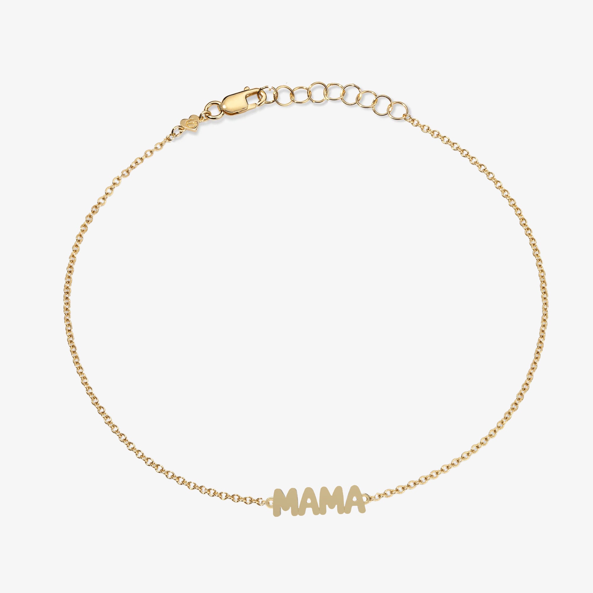 Mama Bubble Bracelet 14K Yellow Gold MAMA