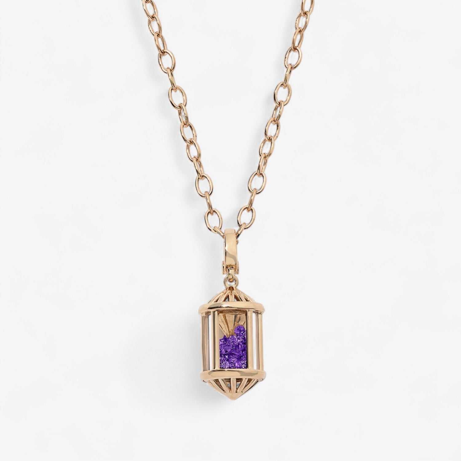 Medium Sachet Pendant with Oval Chain