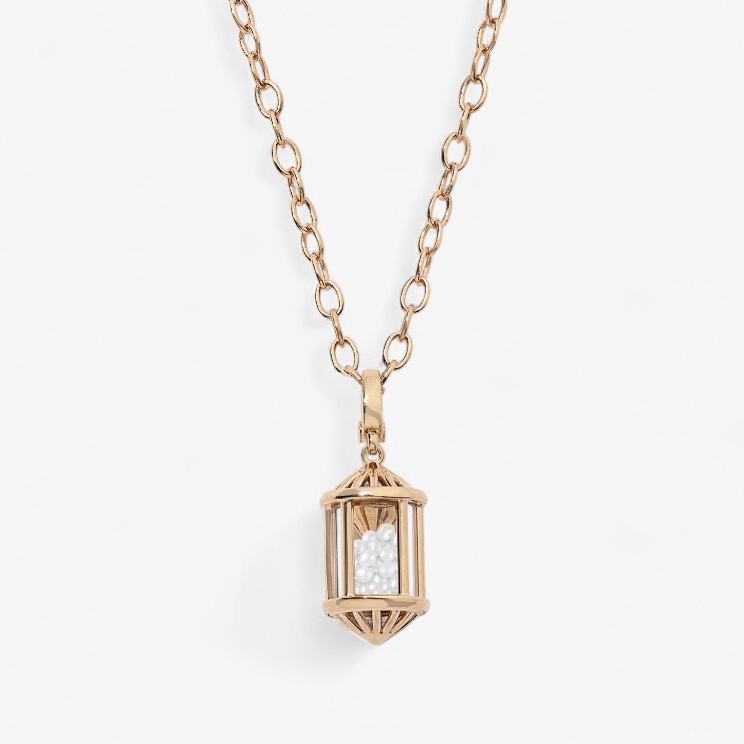 Medium Sachet Pendant with Oval Chain