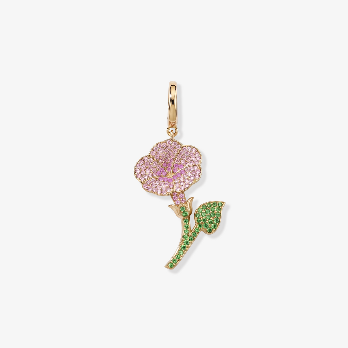 Large Token Morning Glory Birth Flower Charm