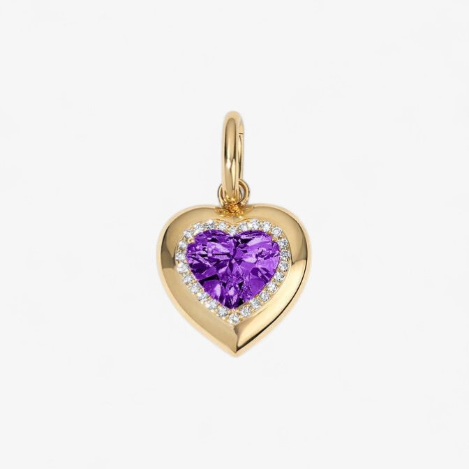 Candy Button Heart Charm