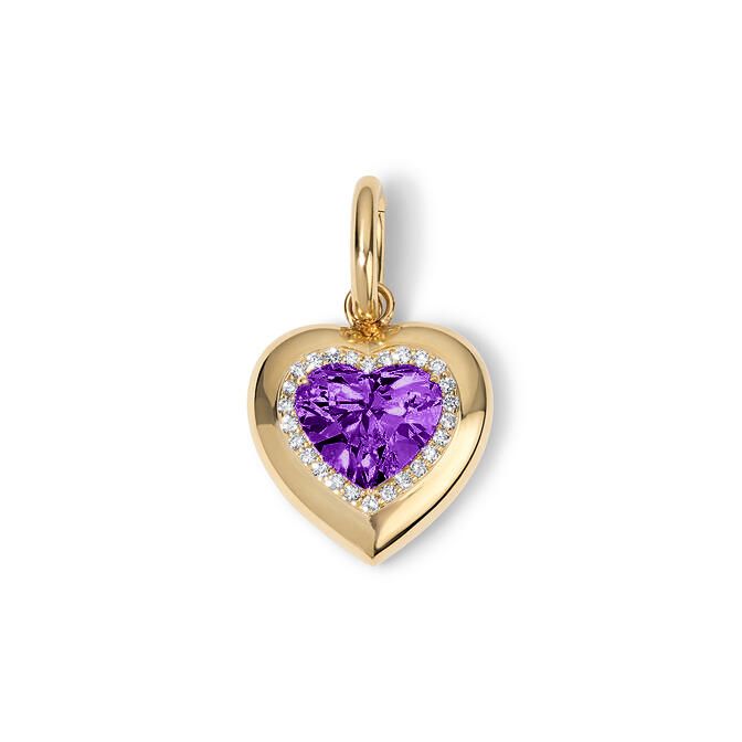 Candy Button Heart Charm