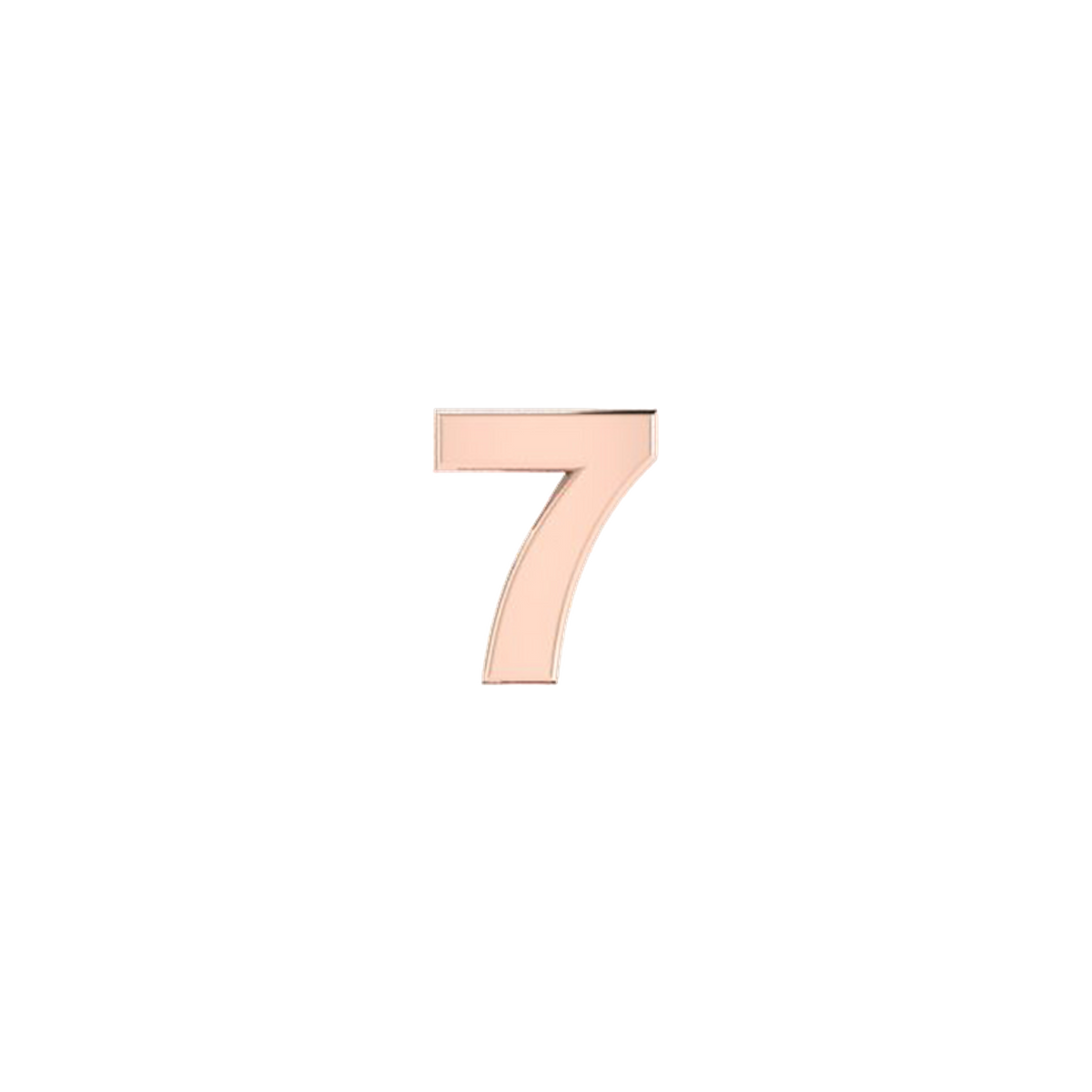 Petite Slider Solid Number 7 Charm