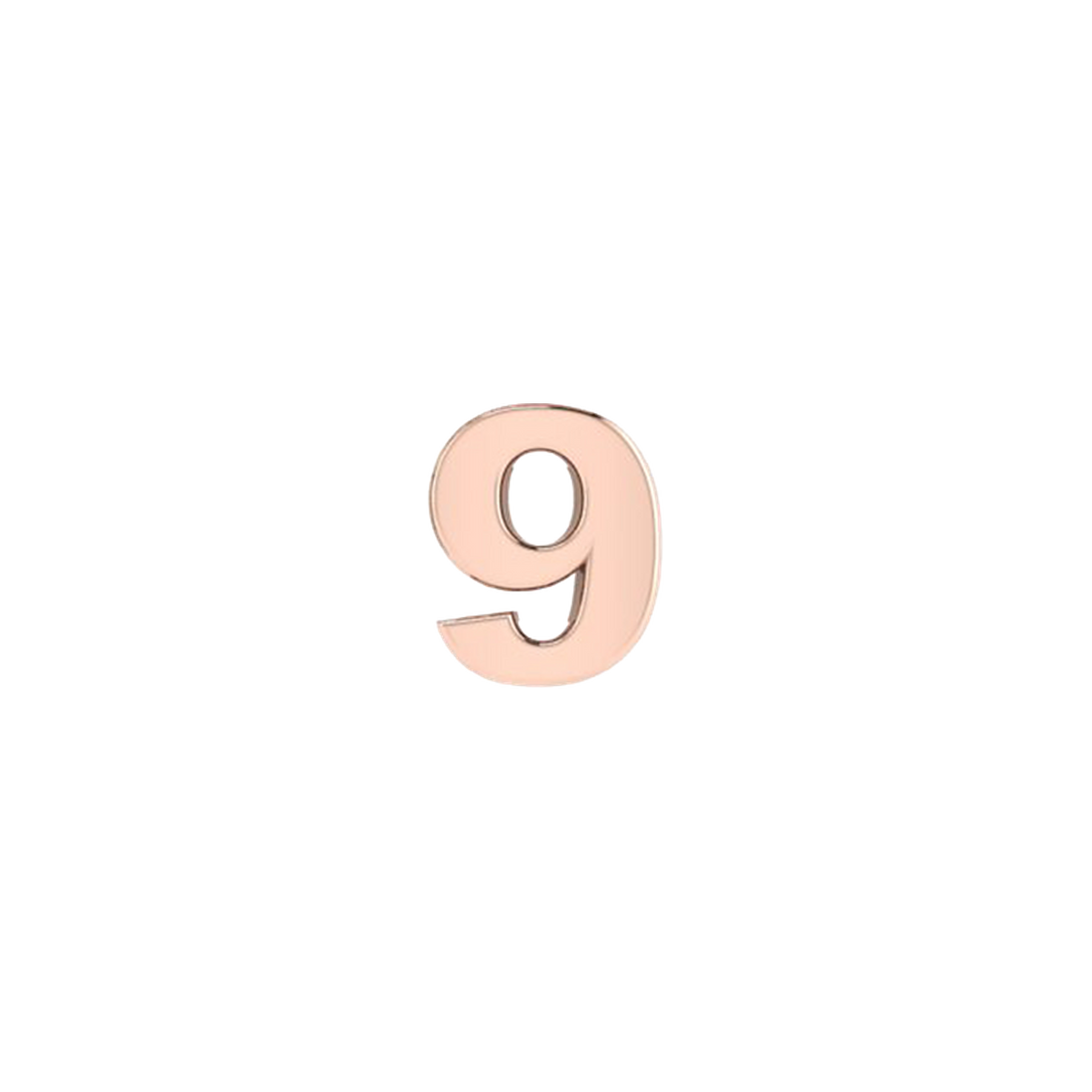 Petite Slider Solid Number 9 Charm