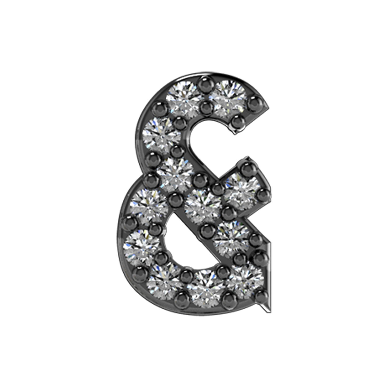 Slider Pave Ampersand Charm