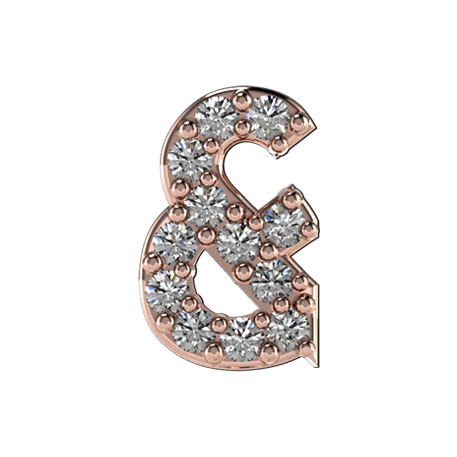 Slider Pave Ampersand Charm
