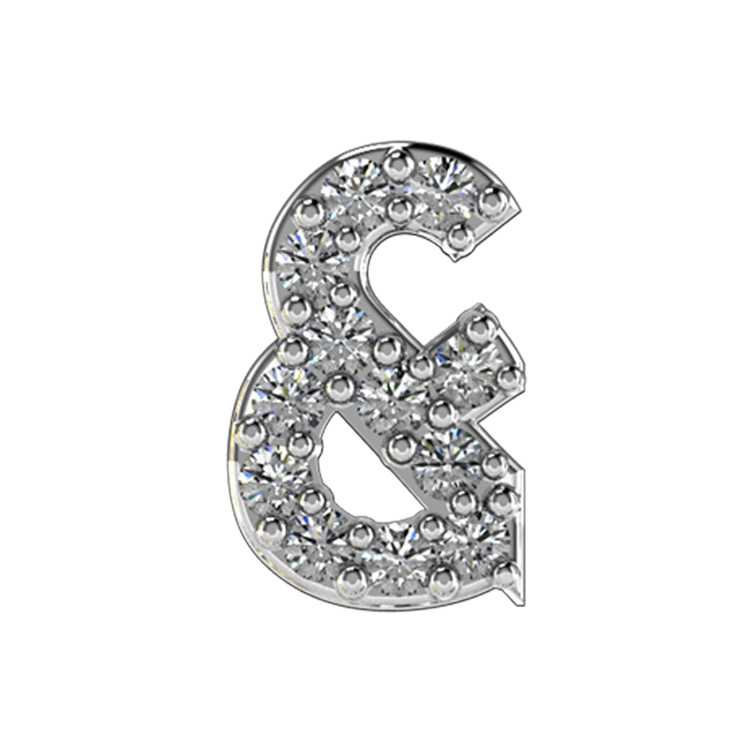 Slider Pave Ampersand Charm