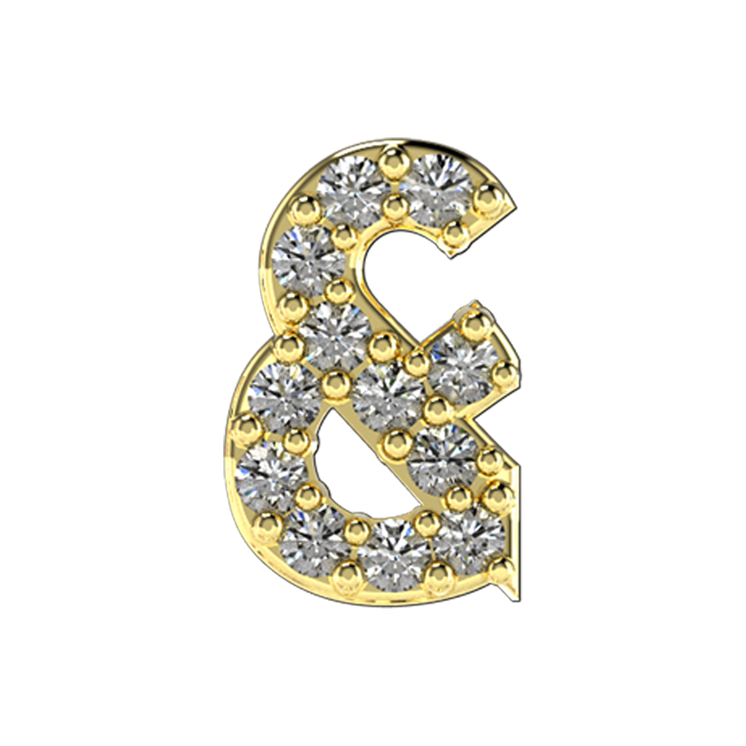 Slider Pave Ampersand Charm