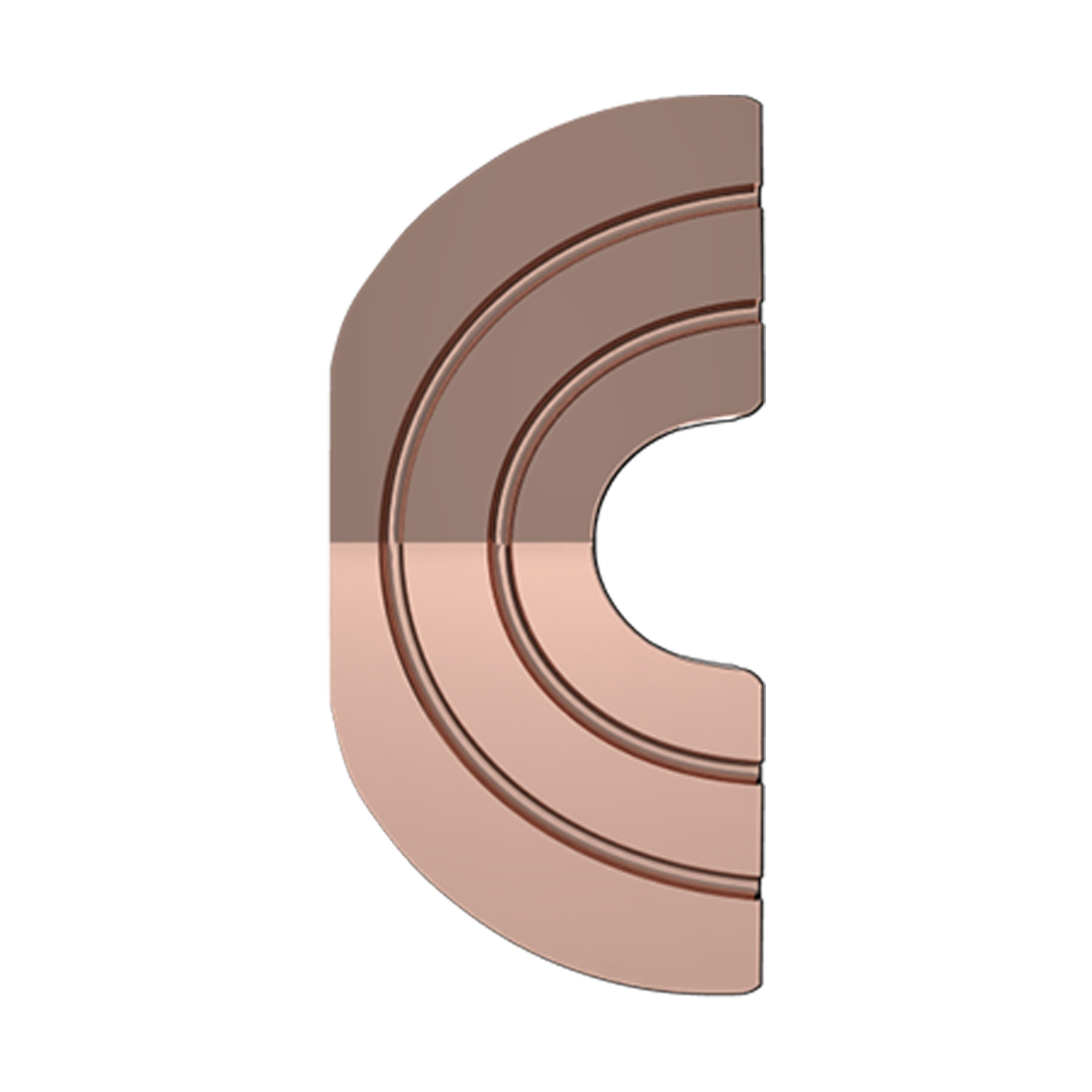 Gold Rainbow Slider Charm 18K Rose Gold