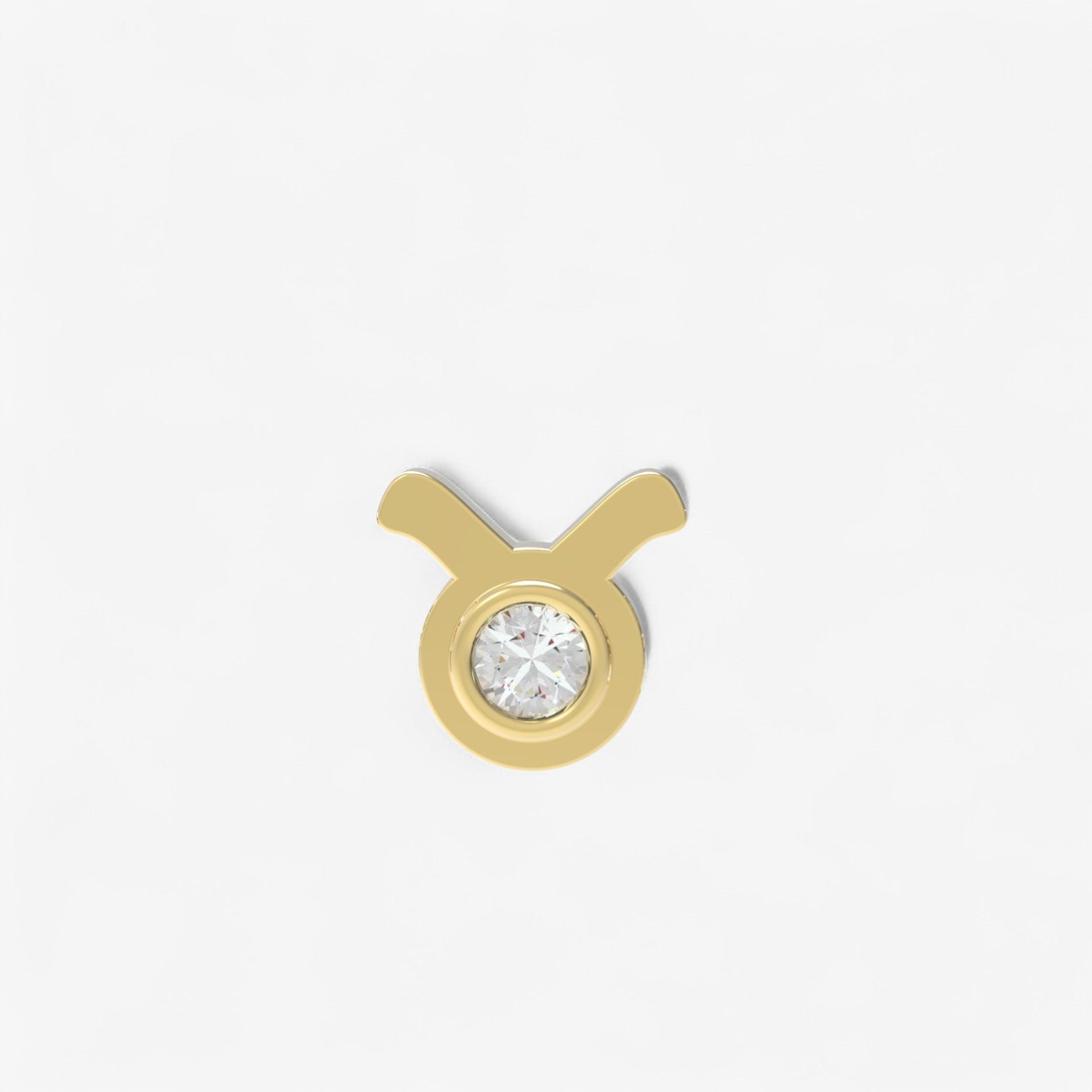 Small Zodiac Stud Earring