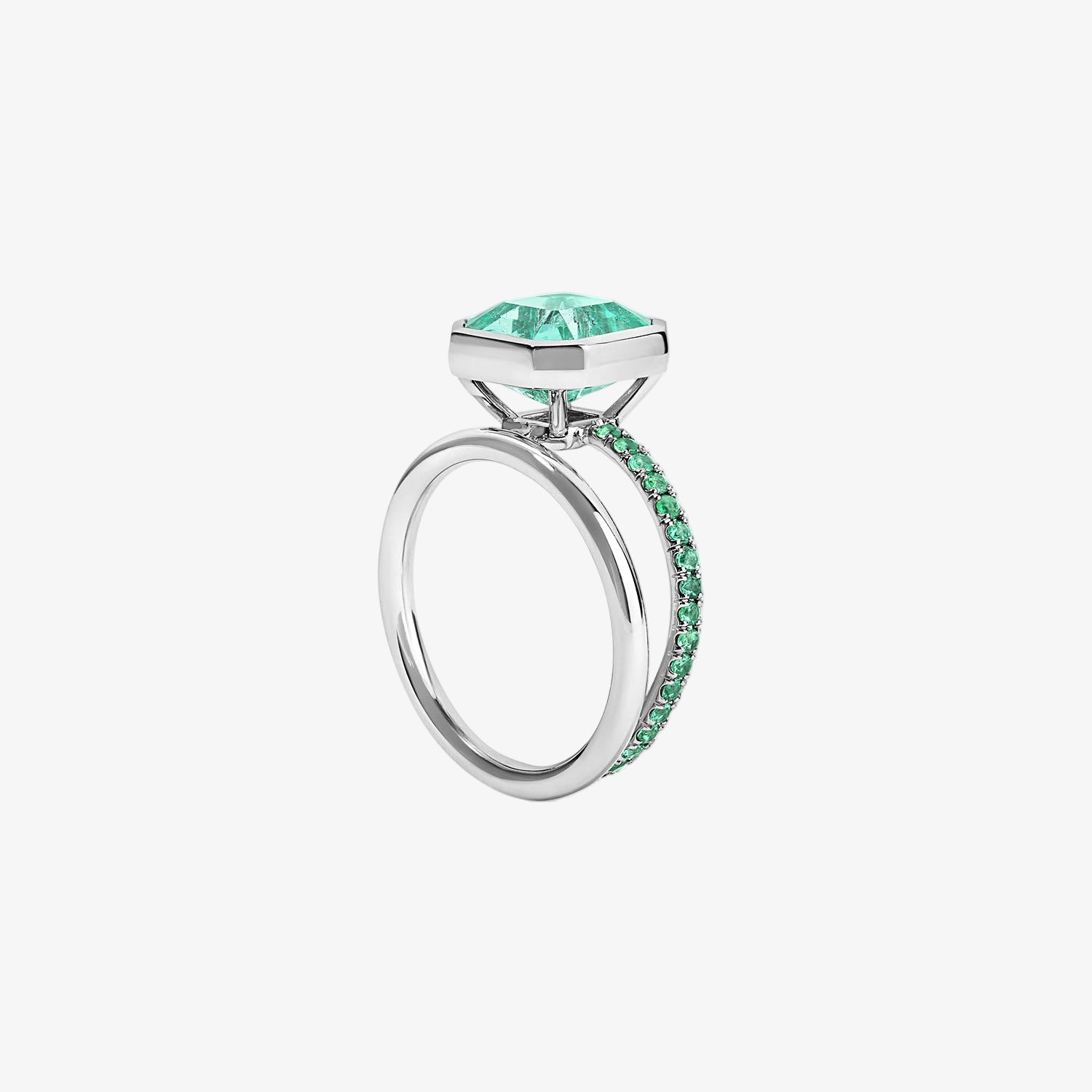 3.09CT Emerald Band and a Half