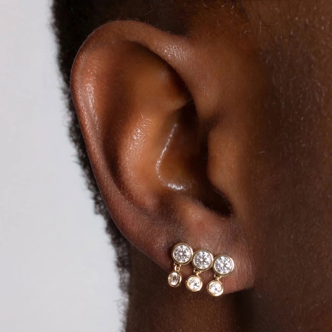 Dakota Diamond Shaker Earrings
