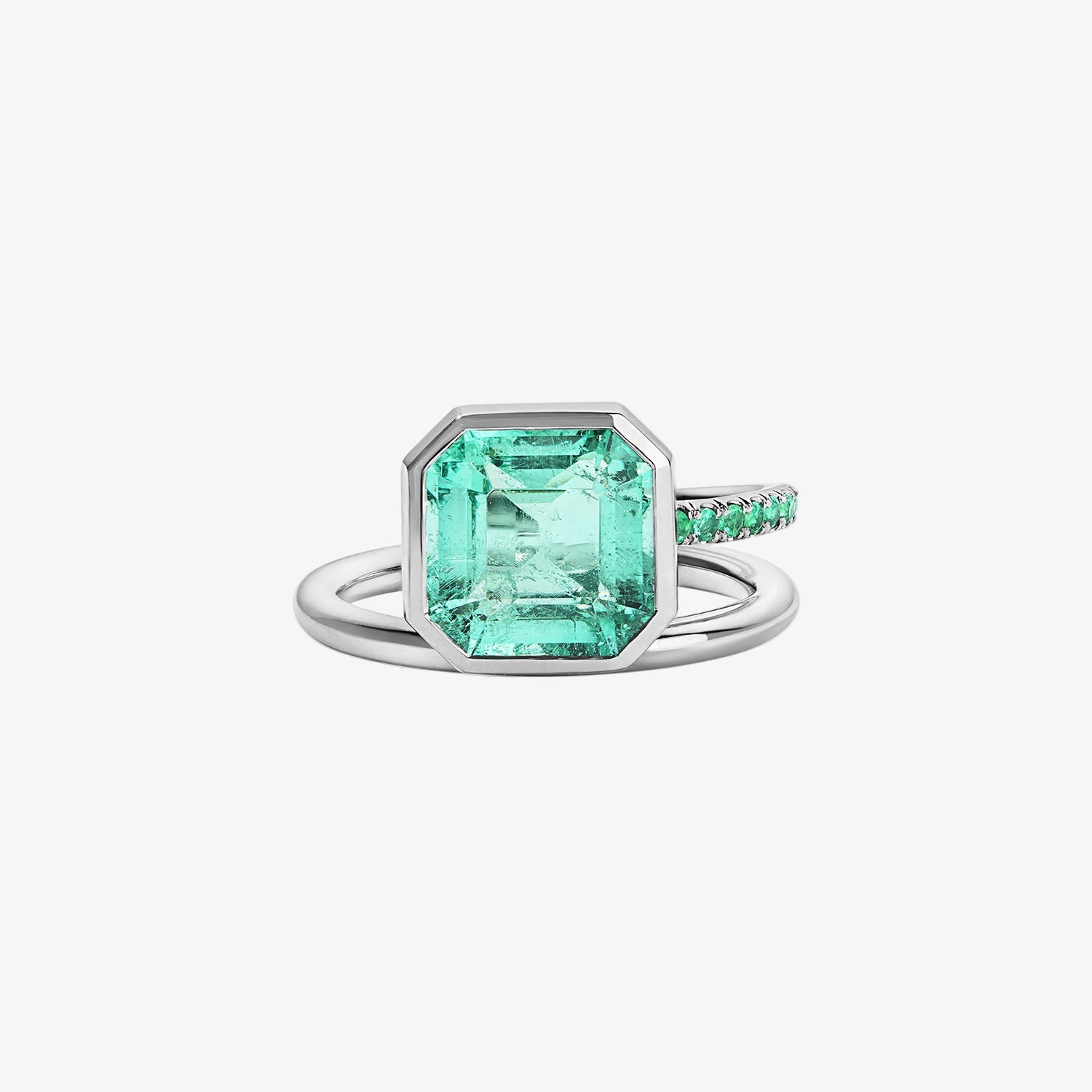 3.09CT Emerald Band and a Half