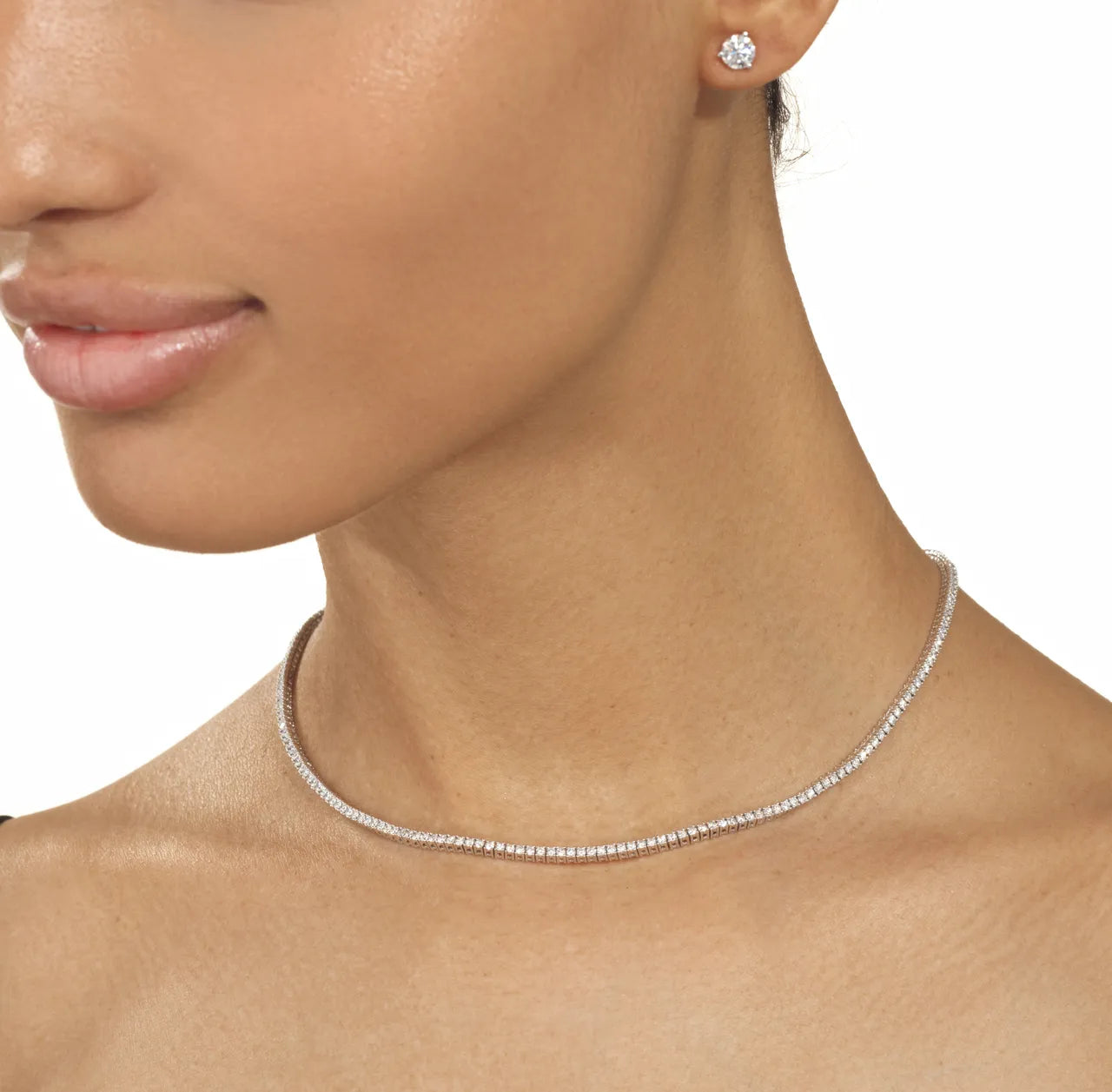 Signature Petite Diamond Tennis Necklace