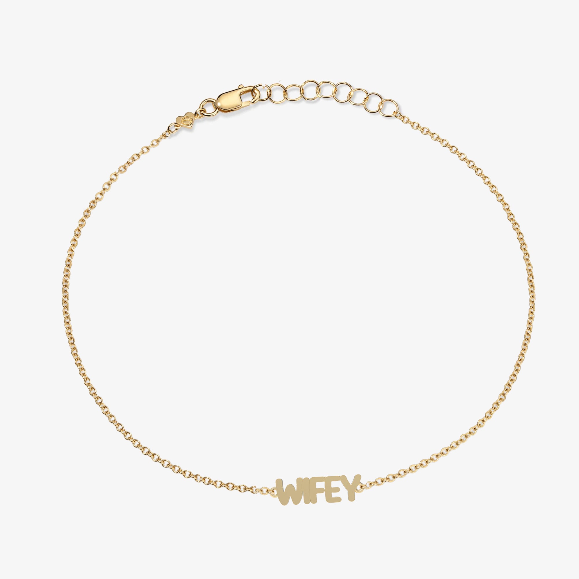 Bubble Talk Bracelet 14K Yellow Gold WIFEY