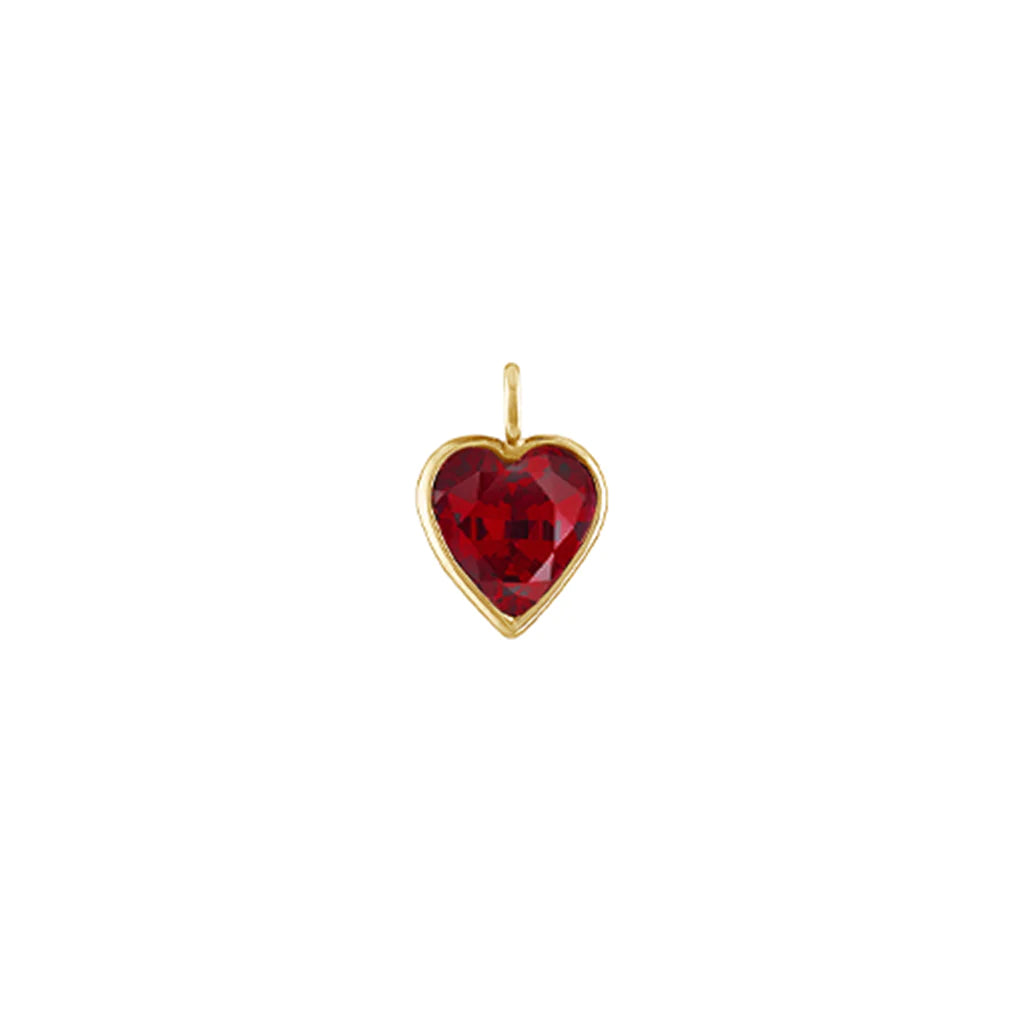 Heart Shape Stone Charm
