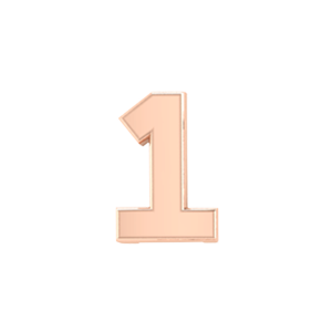 Slider Solid Number 1 Charm