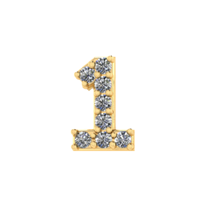 Slider Pave Number 1 Charm