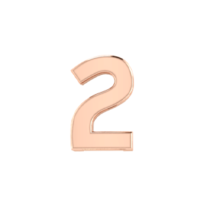 Slider Solid Number 2 Charm