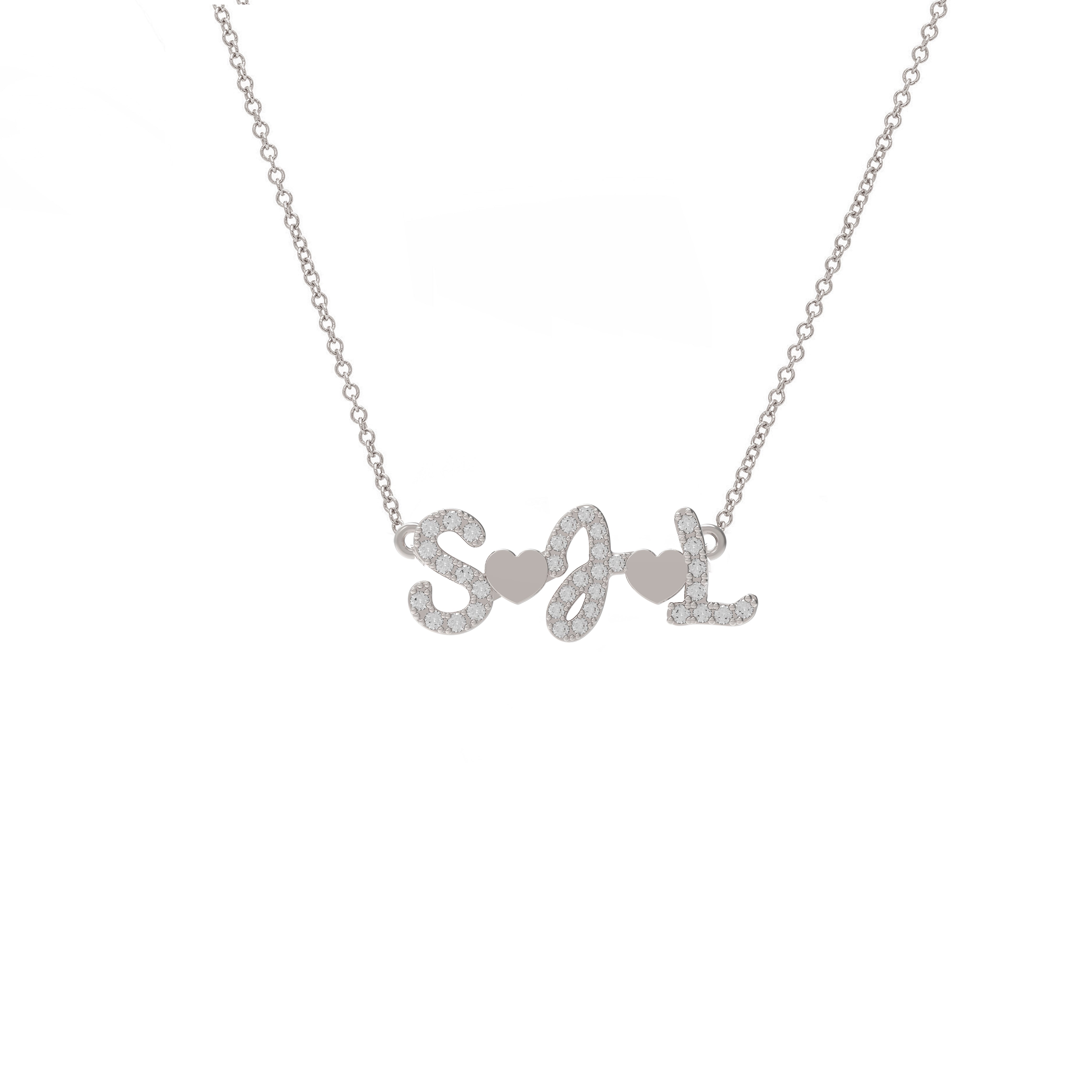 Love Initial Necklace