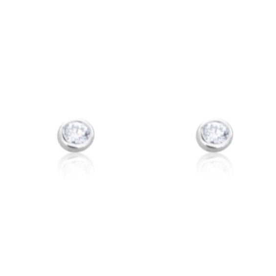 Bezel Set Round Studs