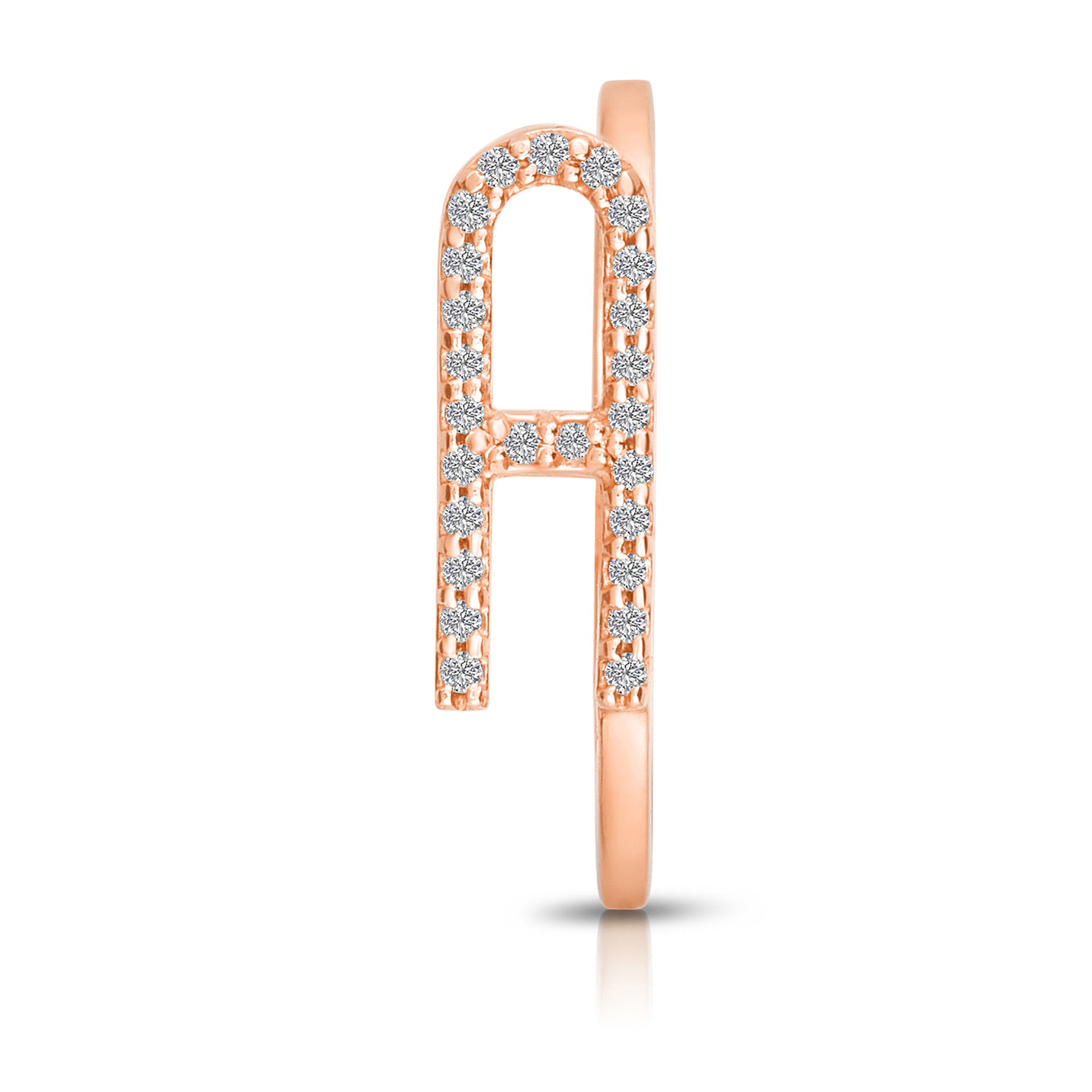 Pave Initial Statement Stack Ring