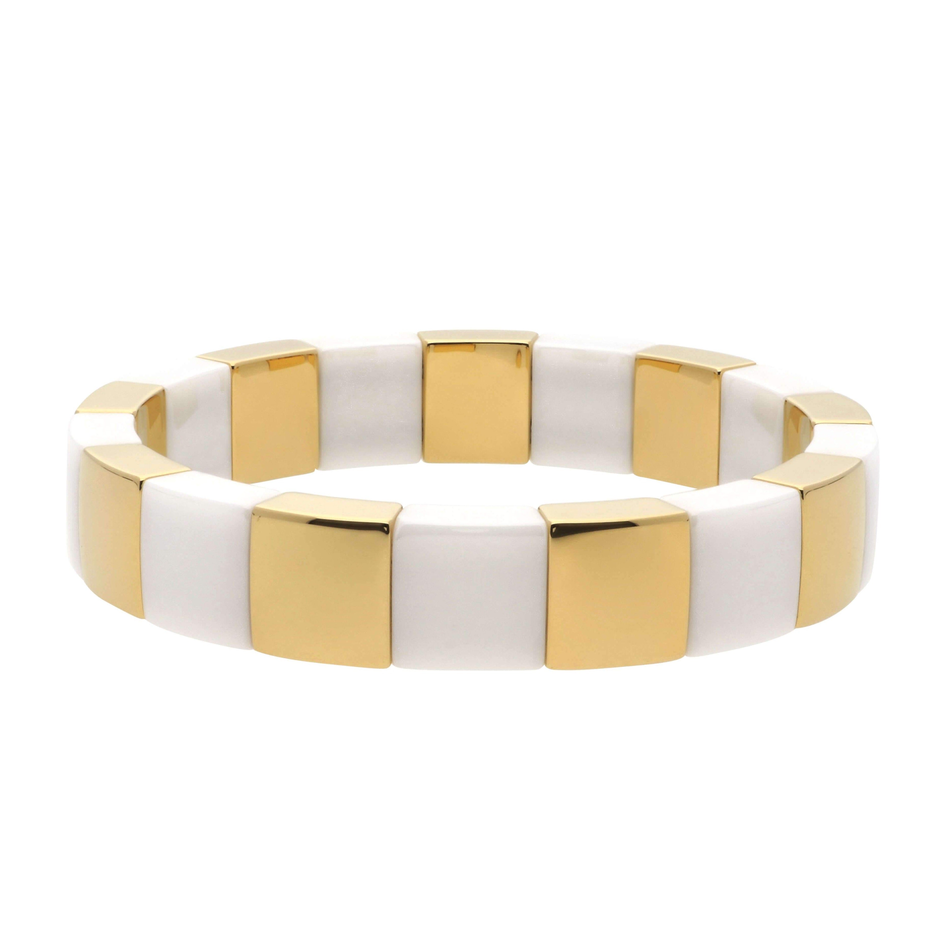 Two Tone Square Aura Bracelet