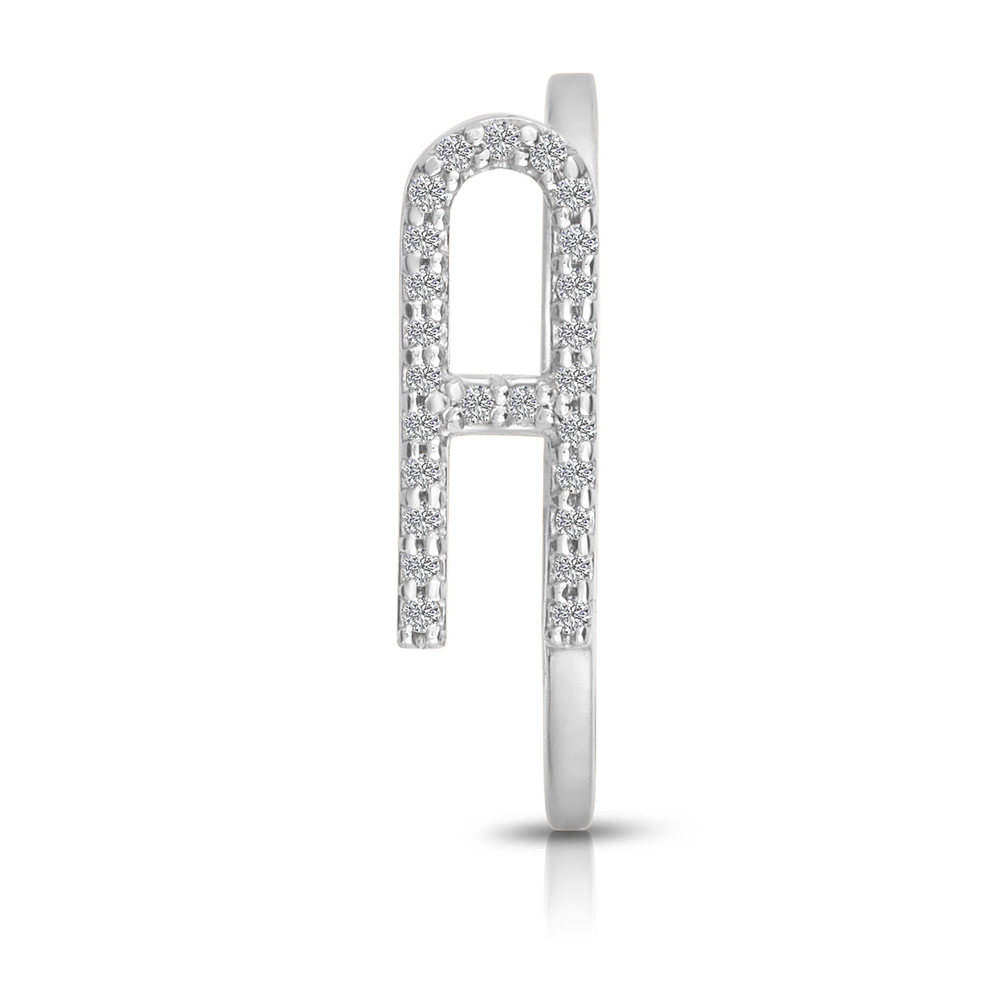 Pave Initial Statement Stack Ring