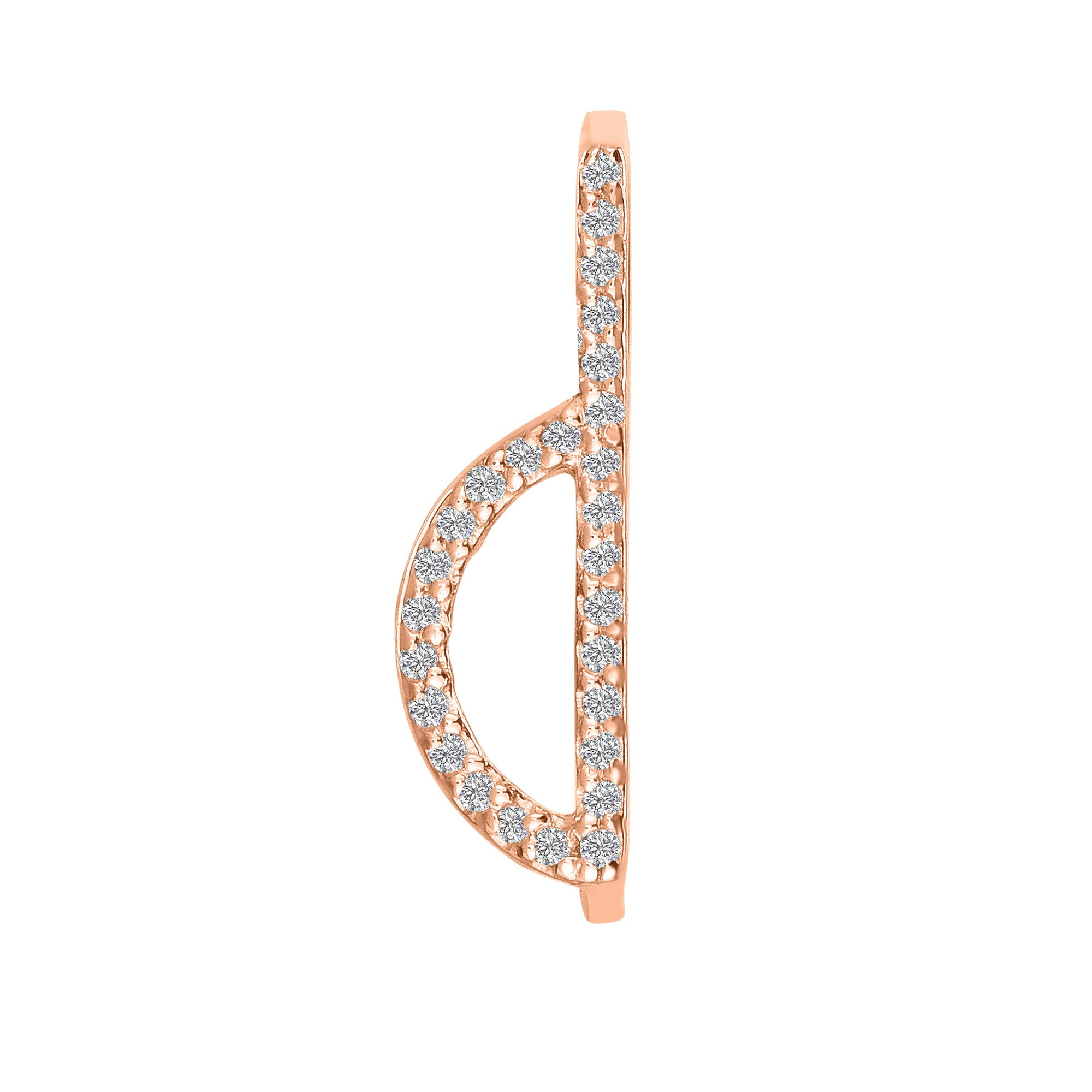 Pave Initial Statement Stack Ring